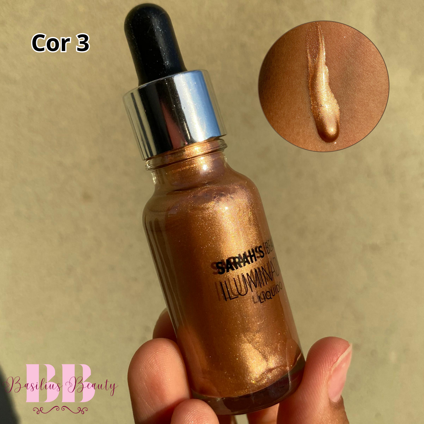 Iluminador Líquido 20g Alta Fixação - Sarah’s Beauty