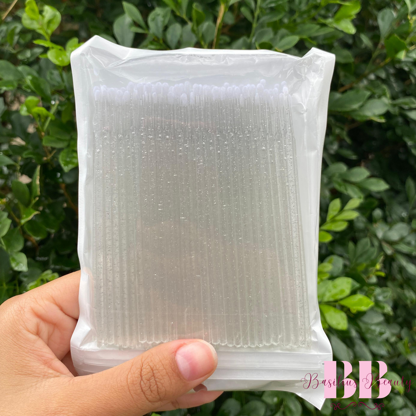 Kit Cristal - 50 Escovinhas + 50 Aplicadores de Batom + 100 Microbrush - Extensão de Cílios