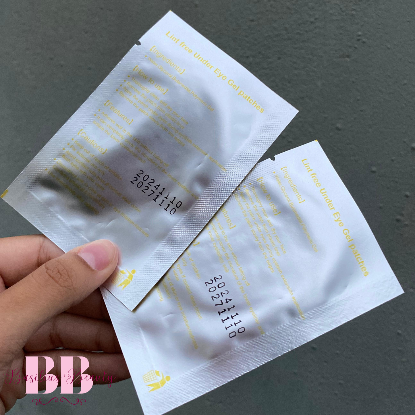 Pads Dourados 100 Unidades (50 Pares) - Extensão de Cílios
