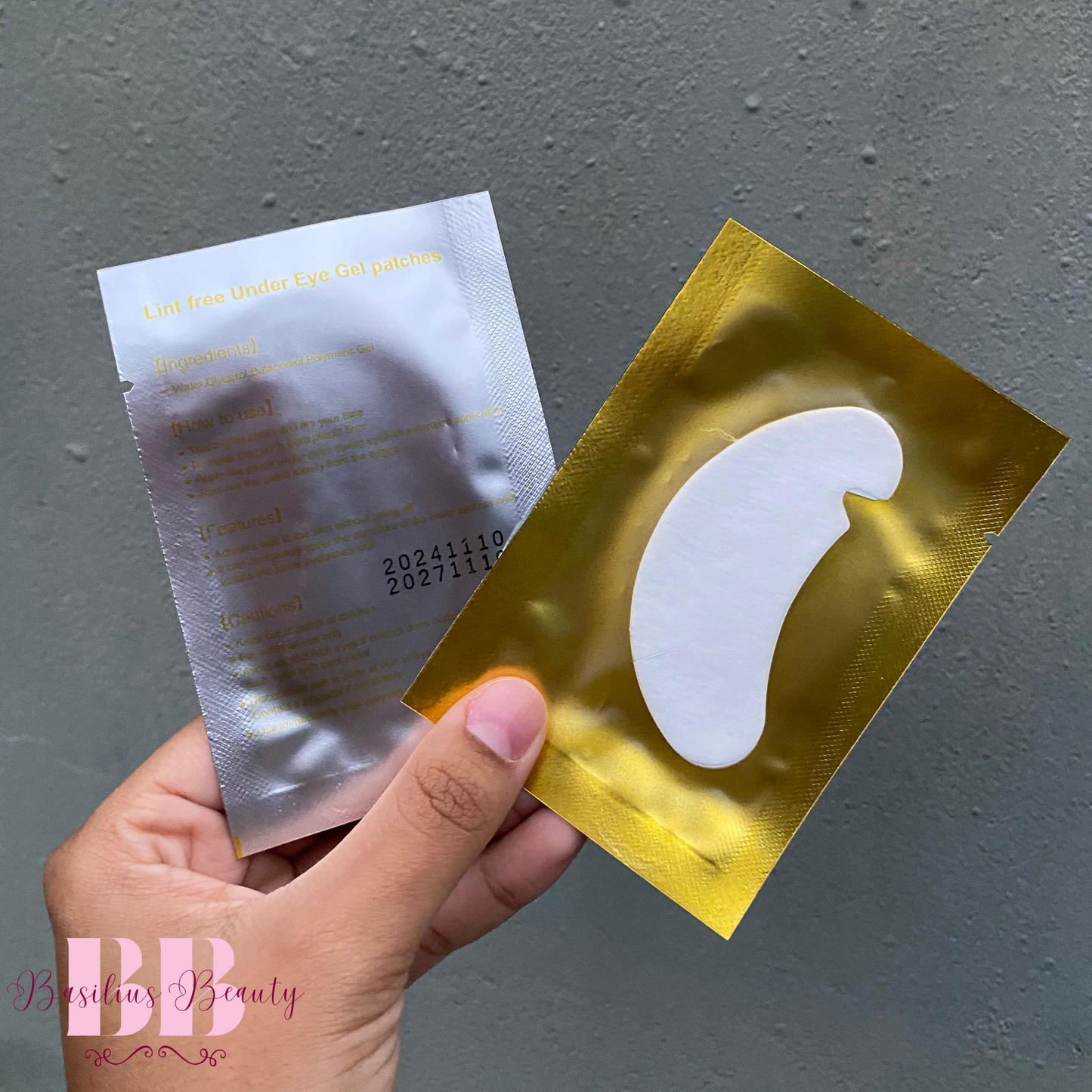 Pads Dourados 100 Unidades (50 Pares) - Extensão de Cílios