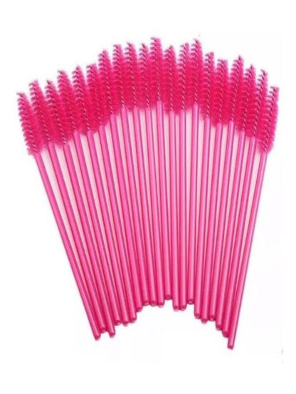 Escovinha Descartável Rosa (50 Unidades) - Extensão de Cílios