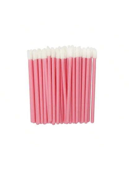 Aplicador de Batom/Gloss Descartável Rosa (50 Unidades) - Extensão de Cílios