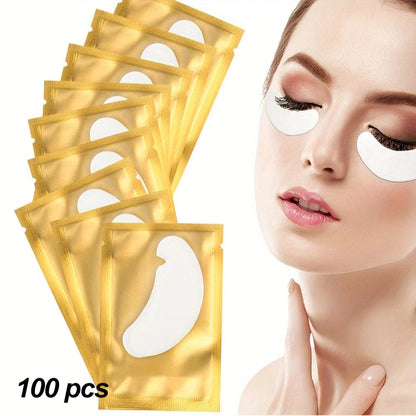Pads Dourados 100 Unidades (50 Pares) - Extensão de Cílios