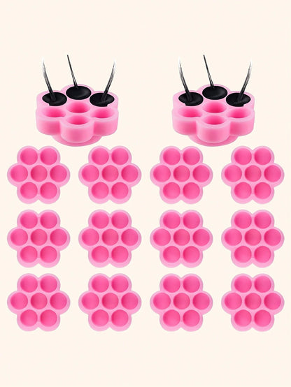 Anel Batoque Rosa (100 Unidades) (Flor, Colmeia e Redondo) - Extensão de Cílios