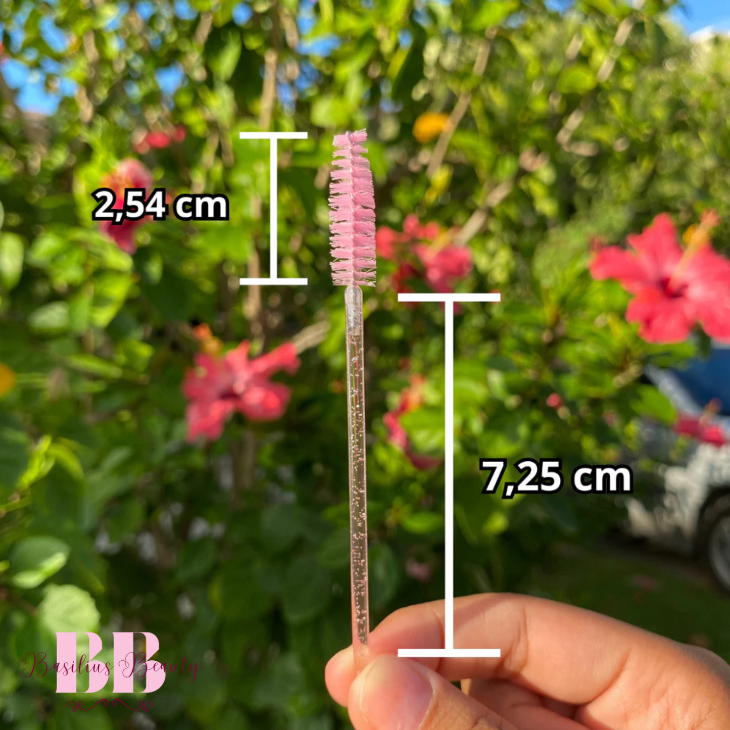 Kit Rosa - 50 Escovinhas + 50 Aplicadores de Batom + 100 Microbrush - Extensão de Cílios