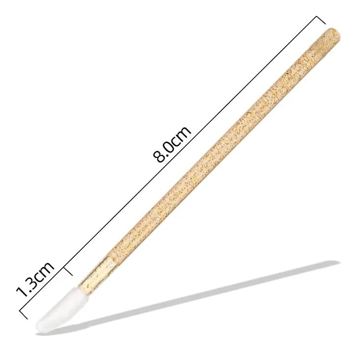 Aplicador de Batom/Gloss Descartável Dourado (50 Unidades) - Extensão de Cílios