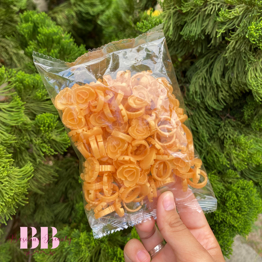 Anel Batoque Dourado (100 Unidades) (Flor) - Extensão de Cílios