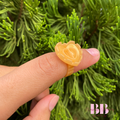Anel Batoque Dourado (100 Unidades) (Flor) - Extensão de Cílios