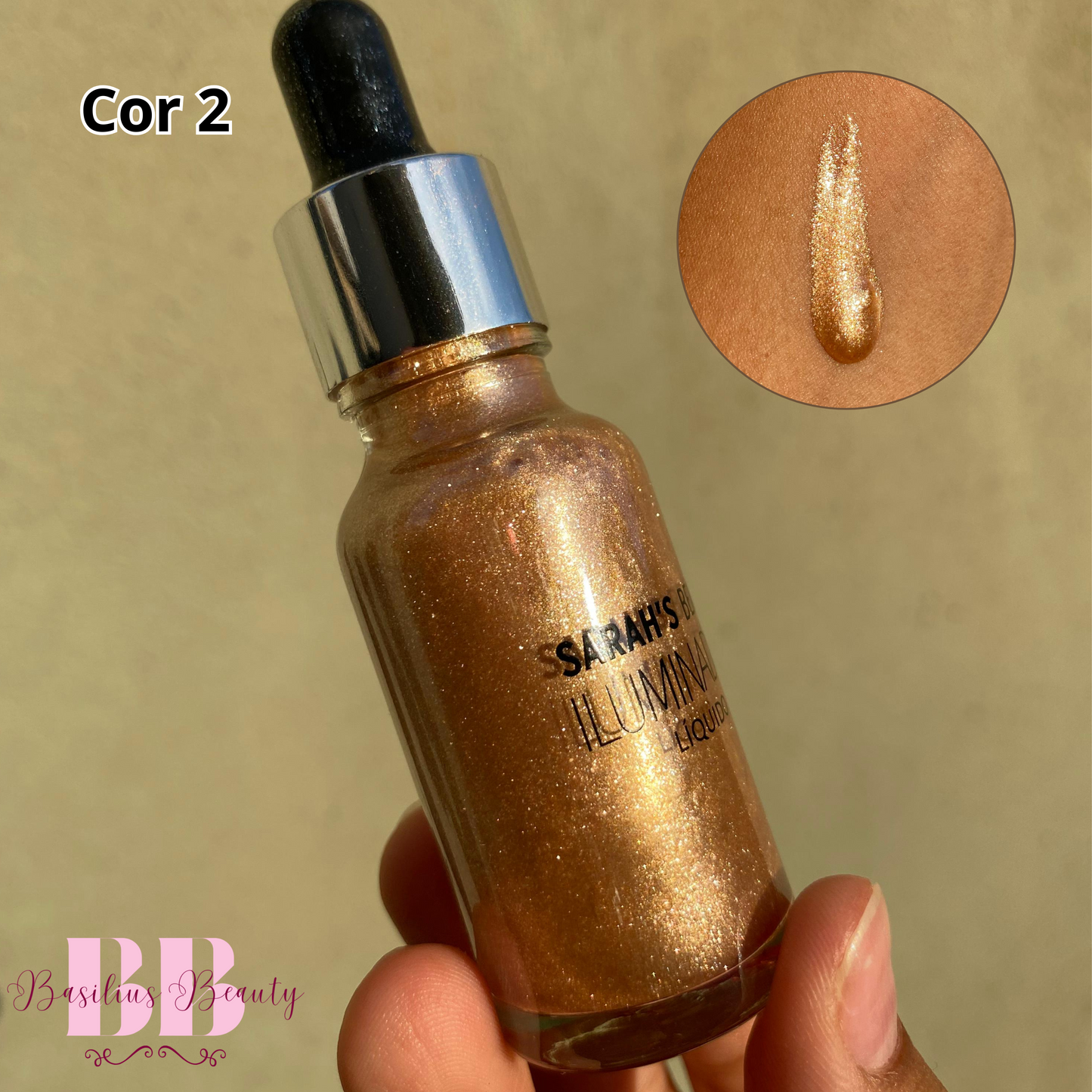Iluminador Líquido 20g Alta Fixação - Sarah’s Beauty