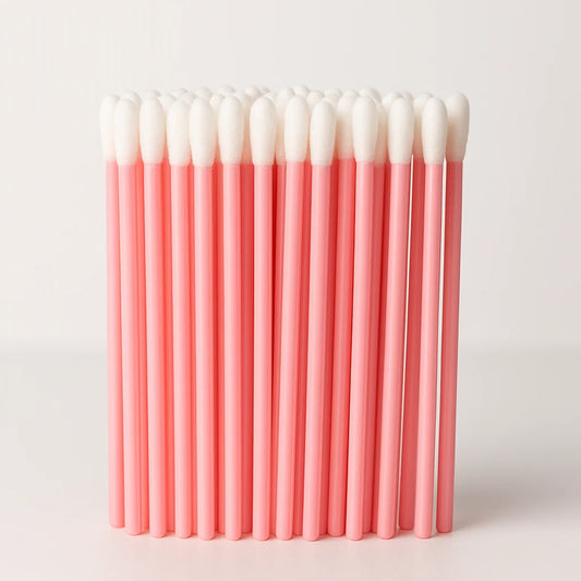 Aplicador de Batom/Gloss Descartável Rosa (50 Unidades) - Extensão de Cílios