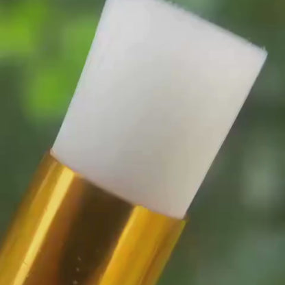 Kit Pincel Dourado - 4 Unidades Limpeza de Cílios com Glitter Dourado para Extensão de Cílios e Removedor de Maquiagem